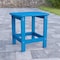 Flash Furniture Charlestown All-Weather Poly Resin Wood Adirondack Side Table in Blue JJ-T14001-BLU-GG - alternate 1